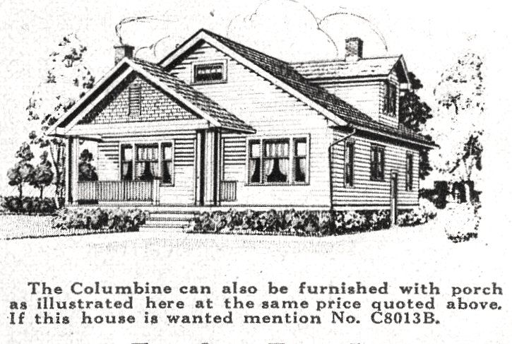 In the lower left of the 1928 catalog is the slightly different version of the Sears Columbine. 