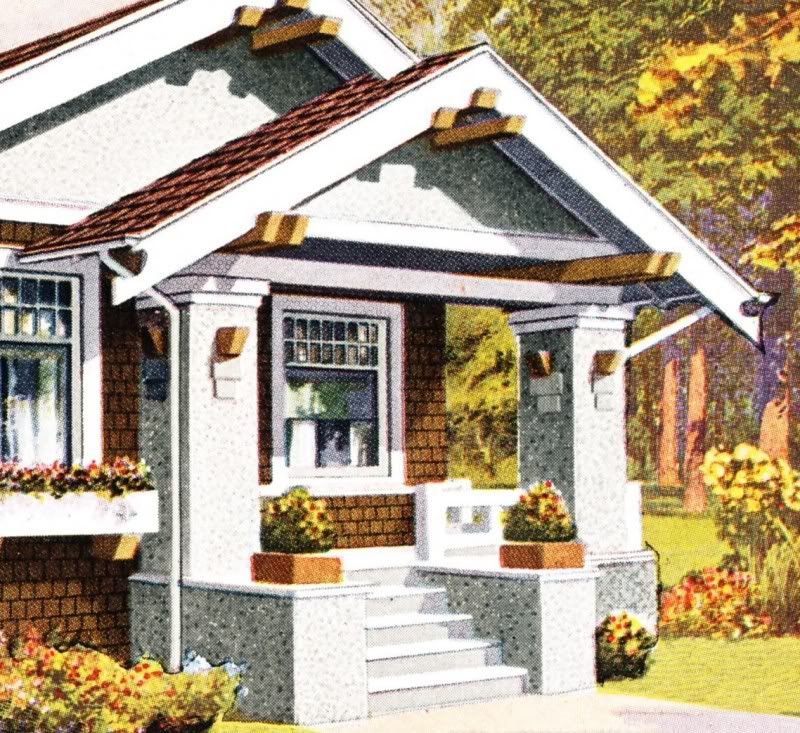 Close-up of porch detail