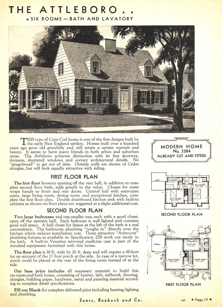 Sears Attleboro as seen in the 1936 catalog