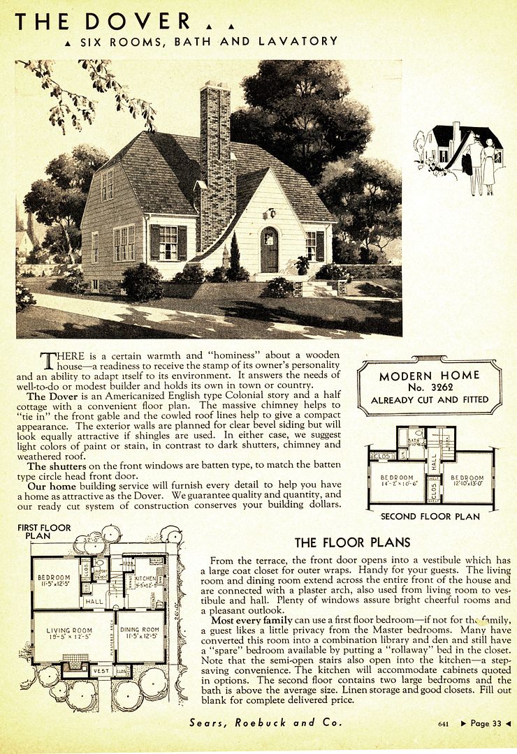 The Sears Dover, as it appeared in the 1936 catalog