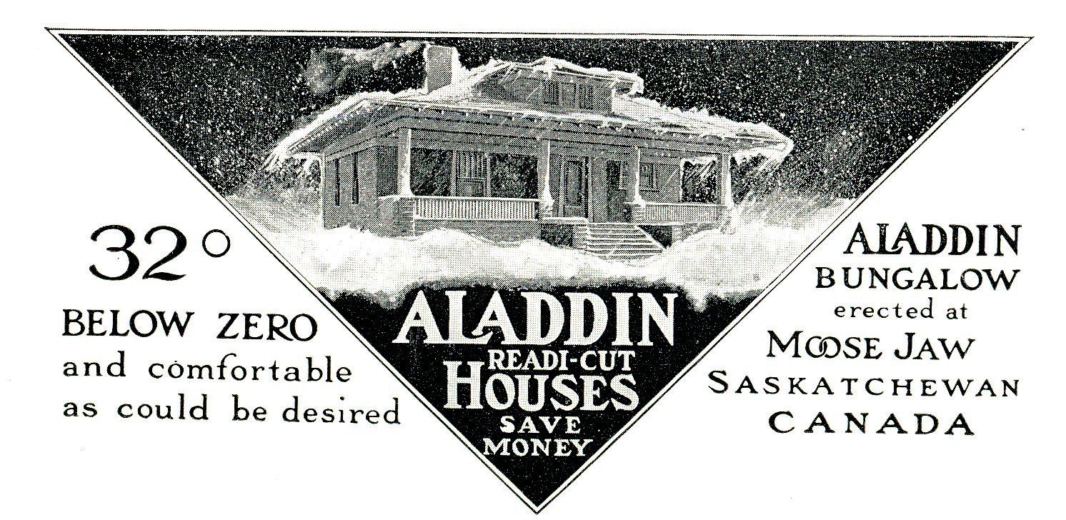 Aladdin was a bigger company than Sears (in terms of selling kit homes) but was not as well known. This image is from Aladdins 1914 catalog. 