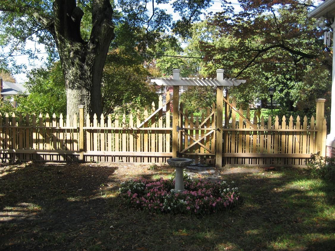 And David built the picket fence, too. 