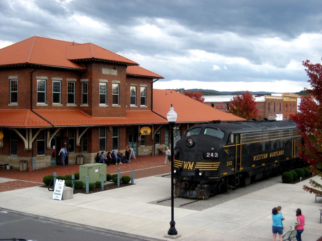 Heres a picture of the Western Maryland Depot. 