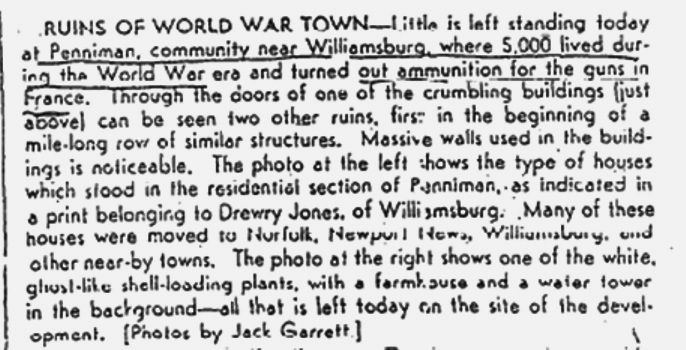 On June 22, 1938, an article appeared in the Richmond News Leader. 