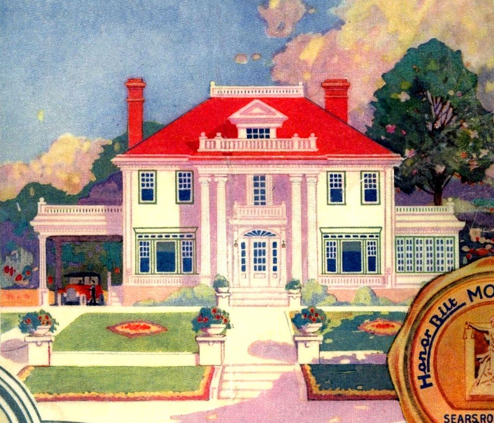 The Magnolia was offered from 1918-1922 and is shown here on the cover of the 1918 Modern Homes catalog. 