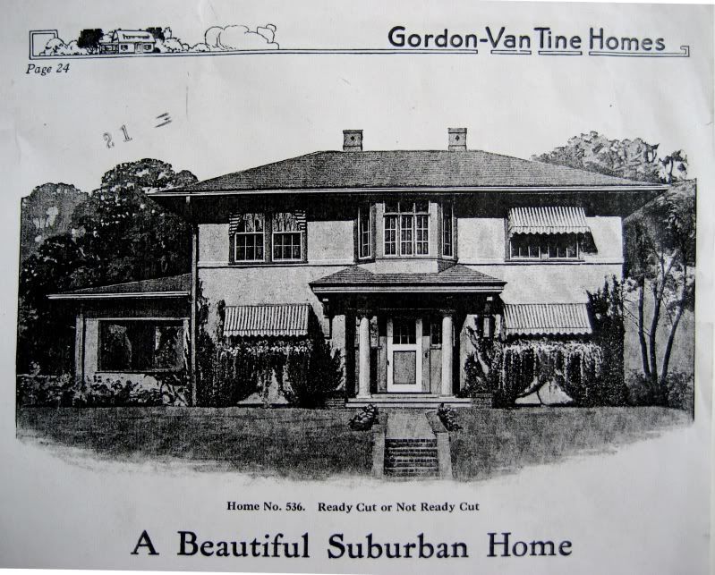 This is a kit home from Gordon Van Tine, a competitor of Sears in the kit home business.