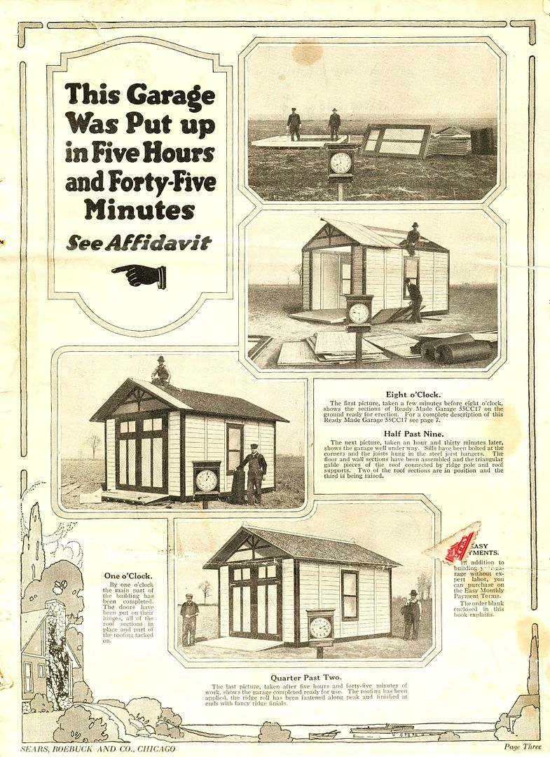 This early 1920s specialty catalog was devoted to the kit garages sold by Sears. 
