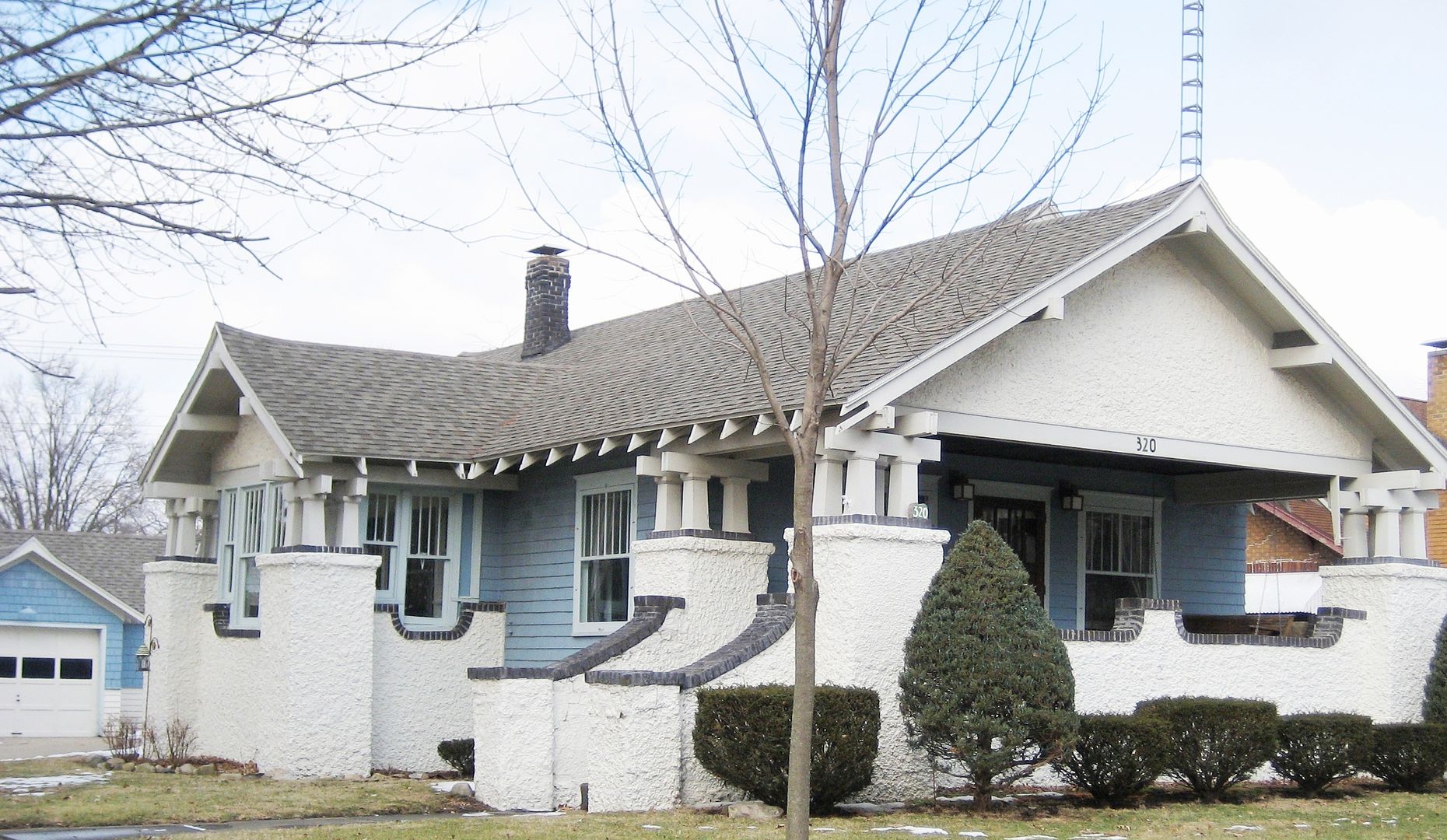 The Sears Osborn was a unique home with its oriental peak on the roofline. 