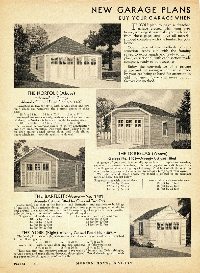 A second page from the 1938 catalog. 