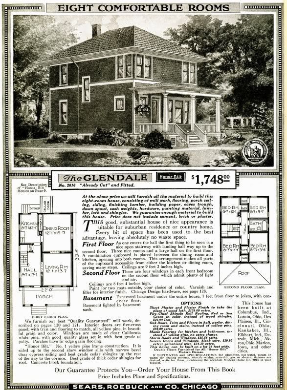 From the Sears Modern Homes catalog, heres the Sears Glendale