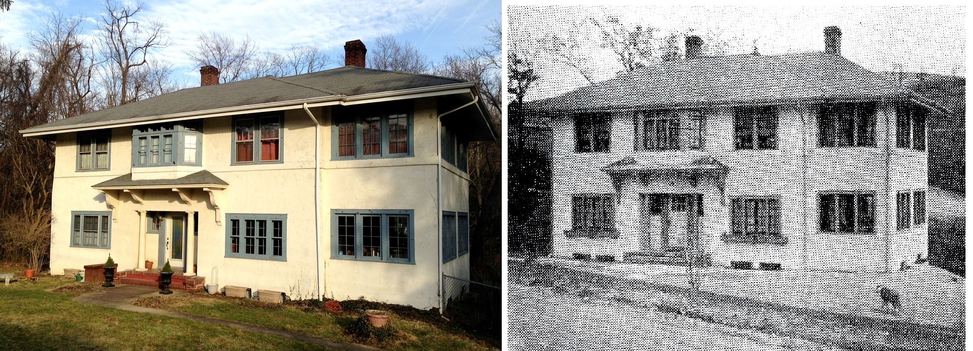 Ah, but heres the most interesting photo of all. This is the Roberts in Wheeling, then and now. Photo is 