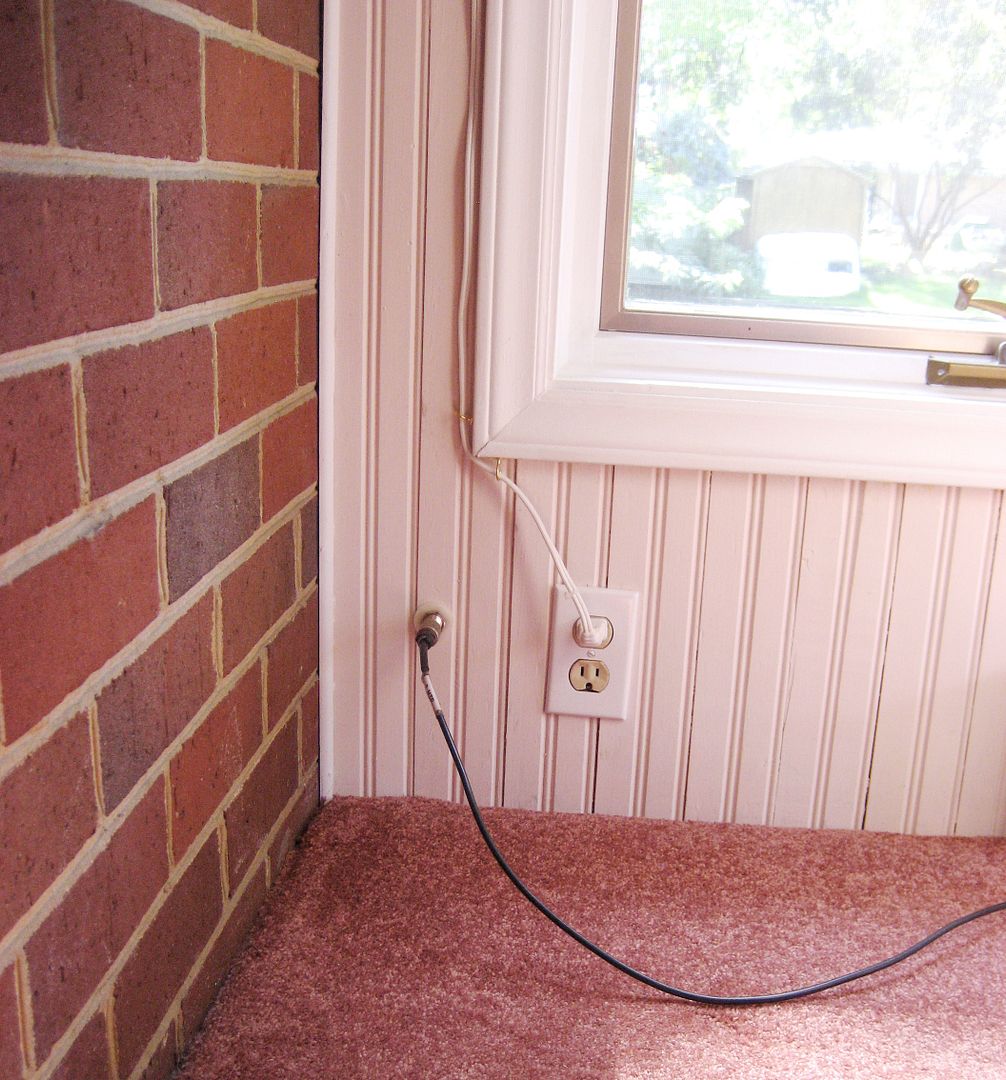 The connection point into my sunporch was very neat and tidy.
