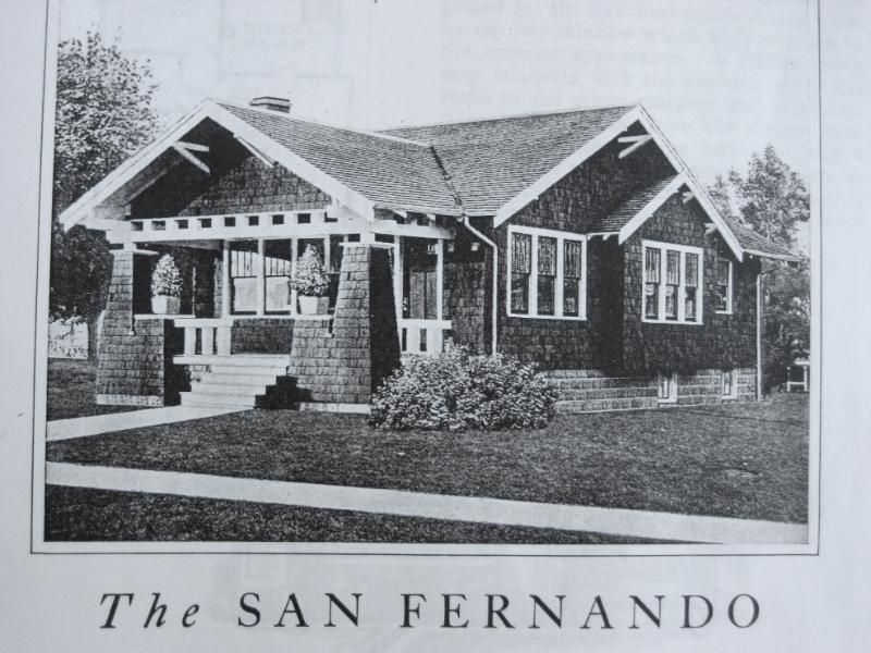 In addition to Sears, Aladdin and Wardway, there was also Lewis Manufacturing. Heres a Lewis Manufacturing kit home, The San Fernando. BTW the bungalow craze started (in the early 1900s) in California, hence all the Californian names for these bungalows!