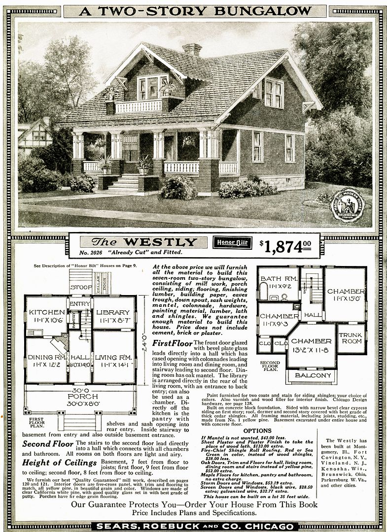 The Westly was another very popular house for Sears.