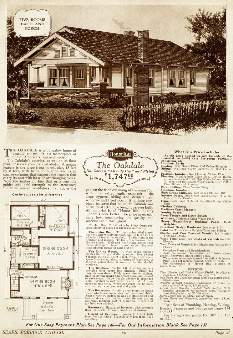 Sears Oakdale as seen in the 1928 catalog. 