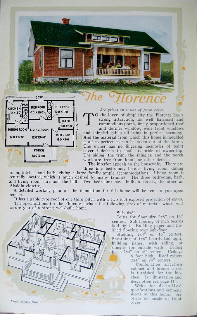 The Aladdin Florence, as seen in the 1919 catalog