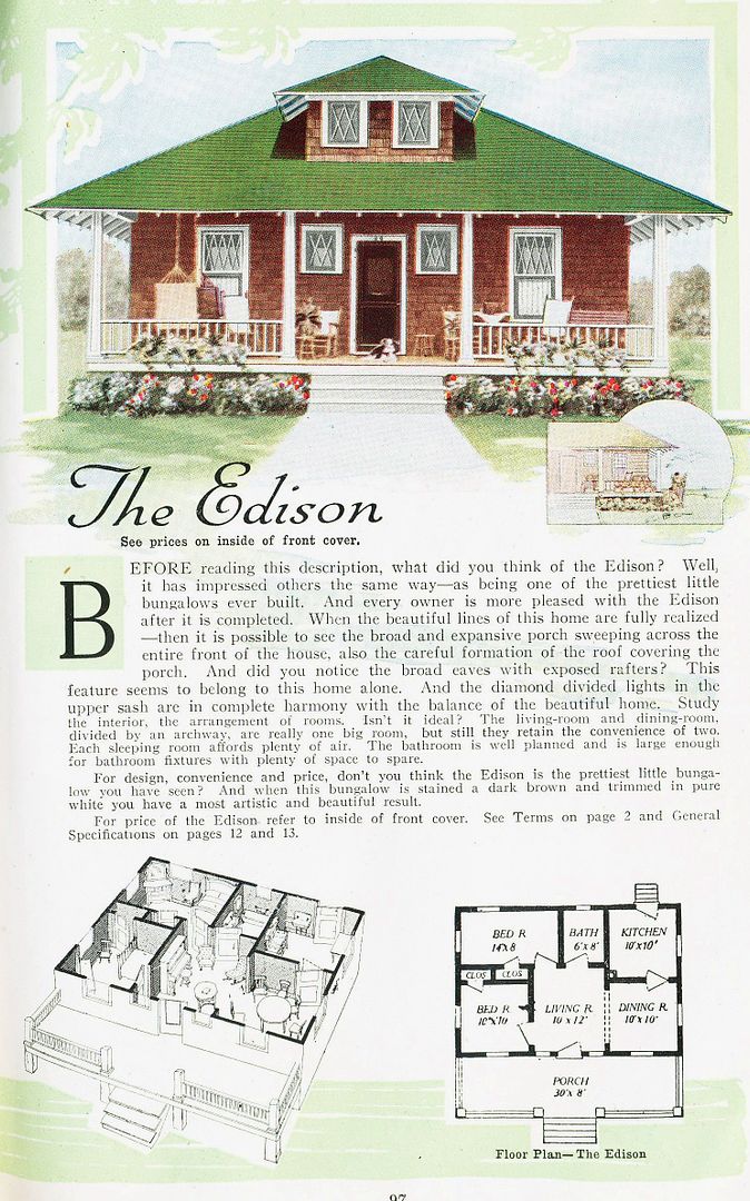 The Aladdin Edison was a modest home, but darn cute. And easy to identify these many years later. 