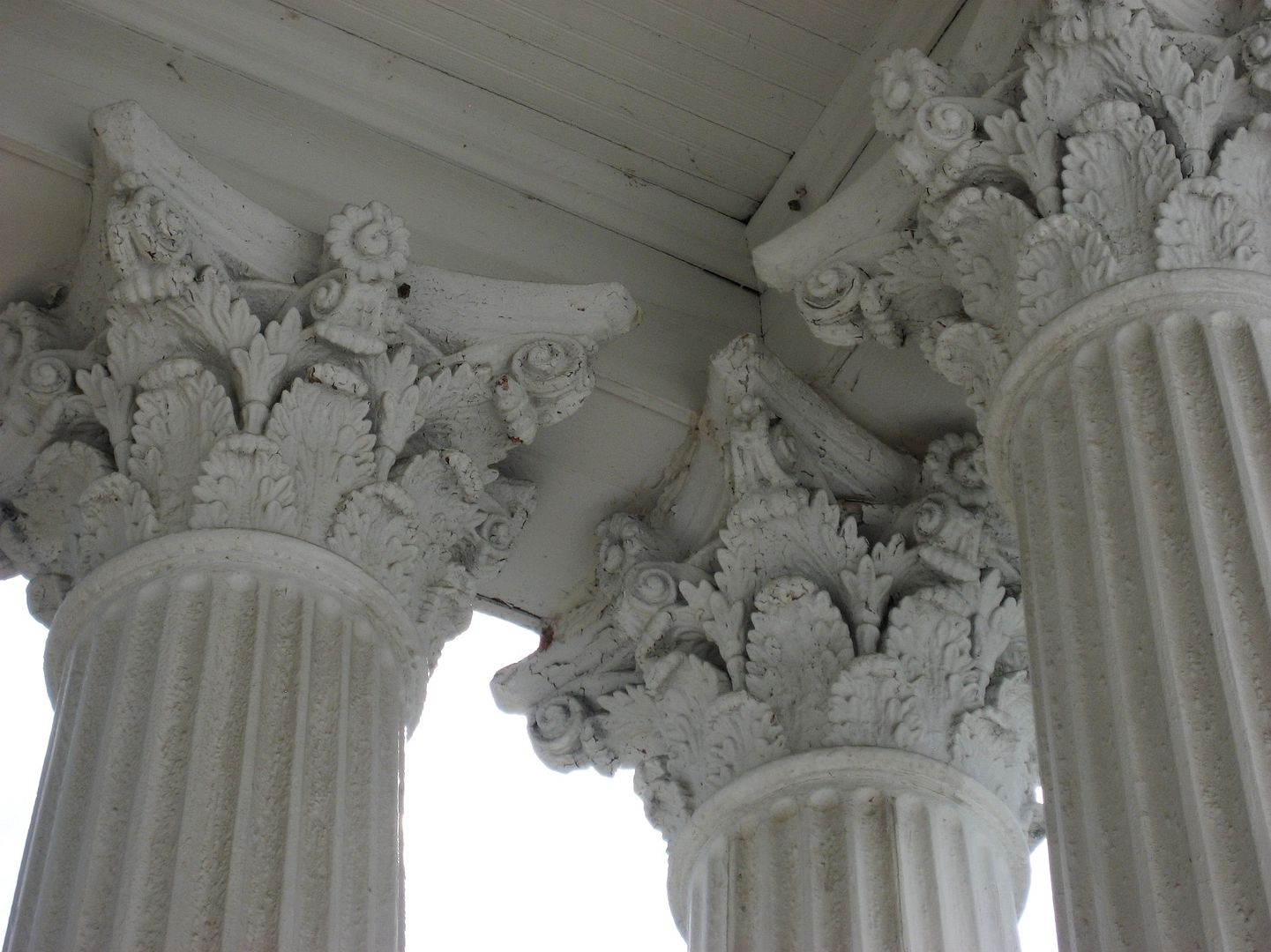 The Sears Magnolia was a fine, fine home. This photo shows detail on the Columns on the Sears Magnolia in Piedmont. 