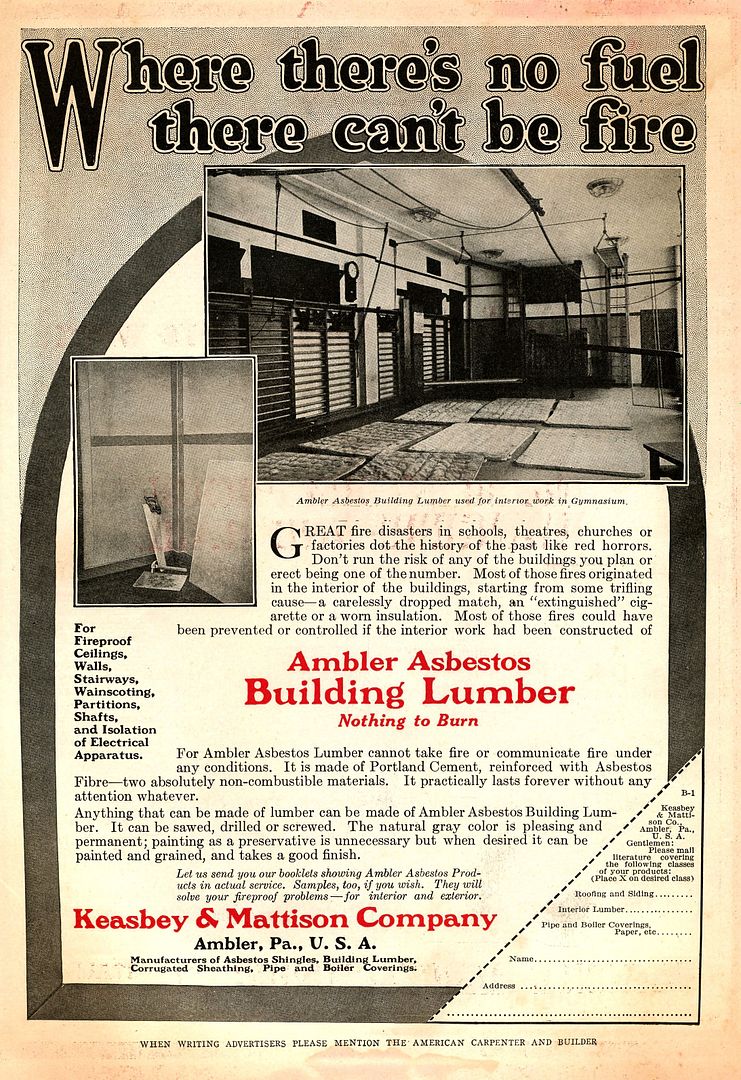Asbestos Lumber: Its two great products in one!
