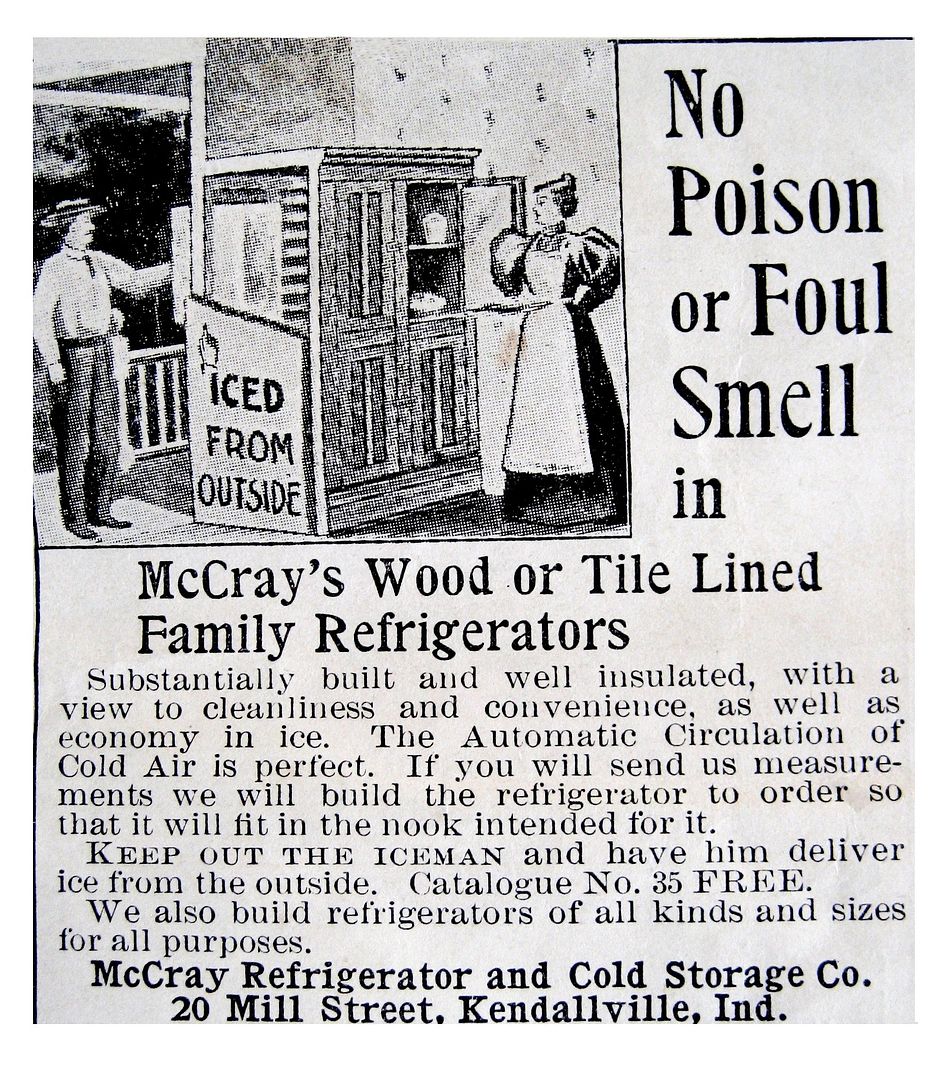 The refrigeator must have seemed like the ultimate modern appliance after years of dealing with ice boxes. 
