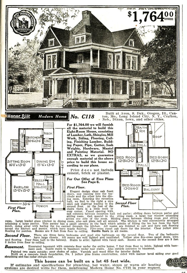The full catalog page, as seen in the 1916 catalog.