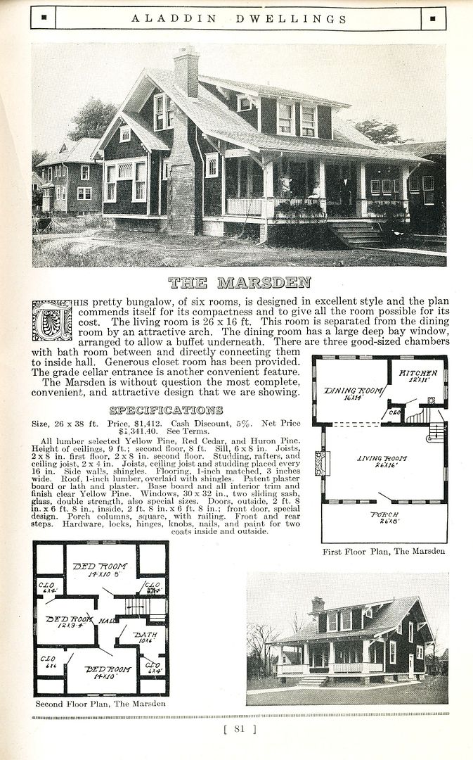 The Aladdin Marsden was probably one of their top five most popular houses.