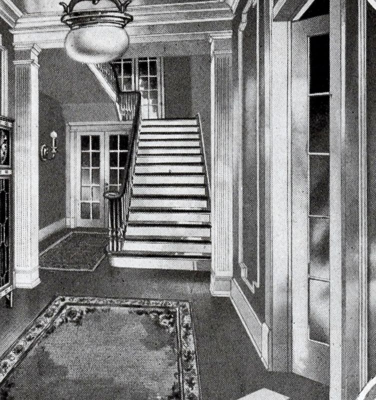 These interior views were featured in the 1918 Sears Modern Homes catalog.