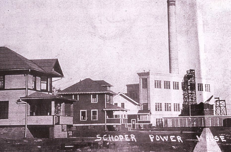One of the only known photos of the Sears Homes in Schoper, Illinois.  