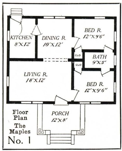 One little house, two floor plans.