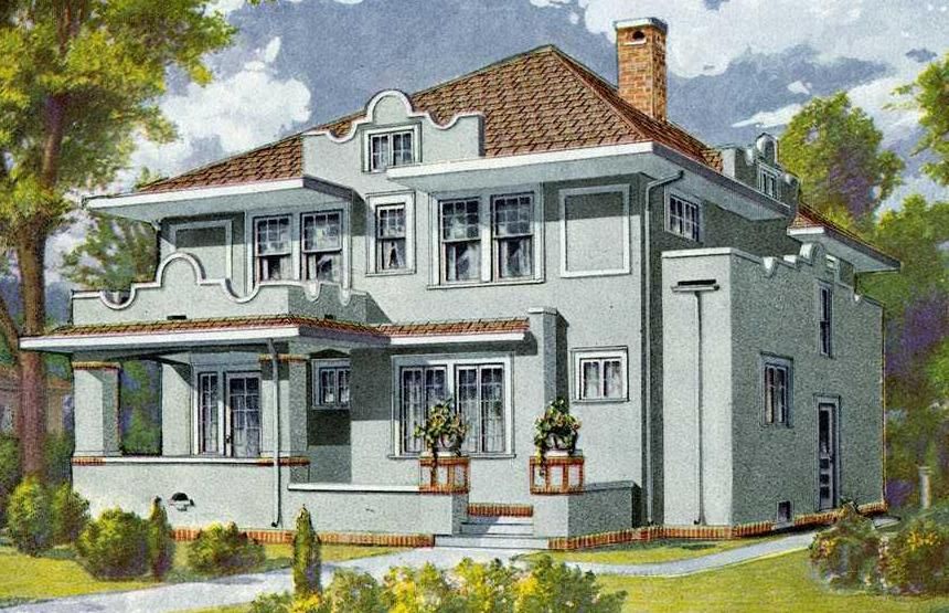 The Alhambra was another popular Sears kit home. 