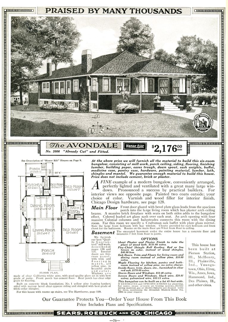 The Sears Avondale was a popular house. 