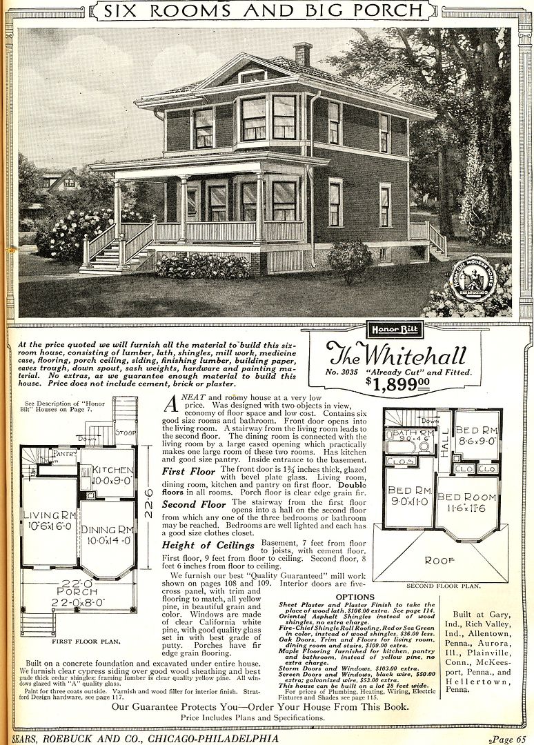 The Whitehall is easy to identify with that two-story bay window (1926).