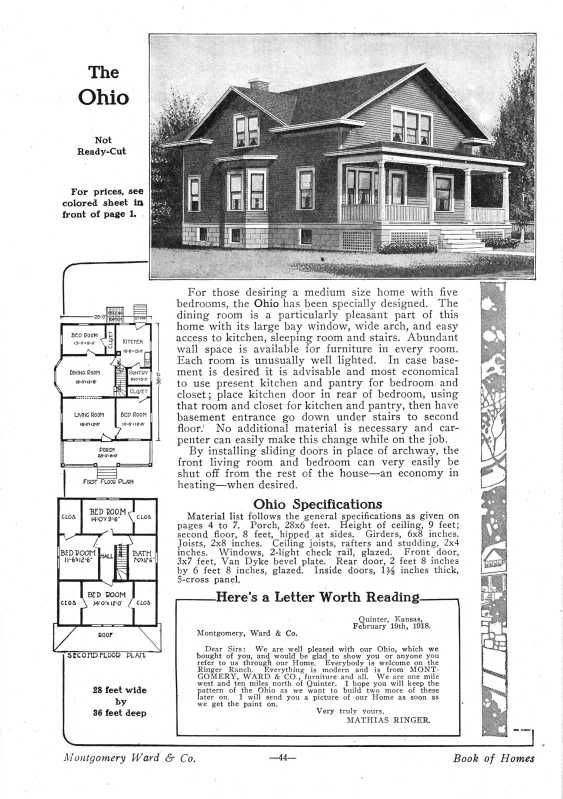 Wardway Ohio - from the 1921 Wardway catalog
