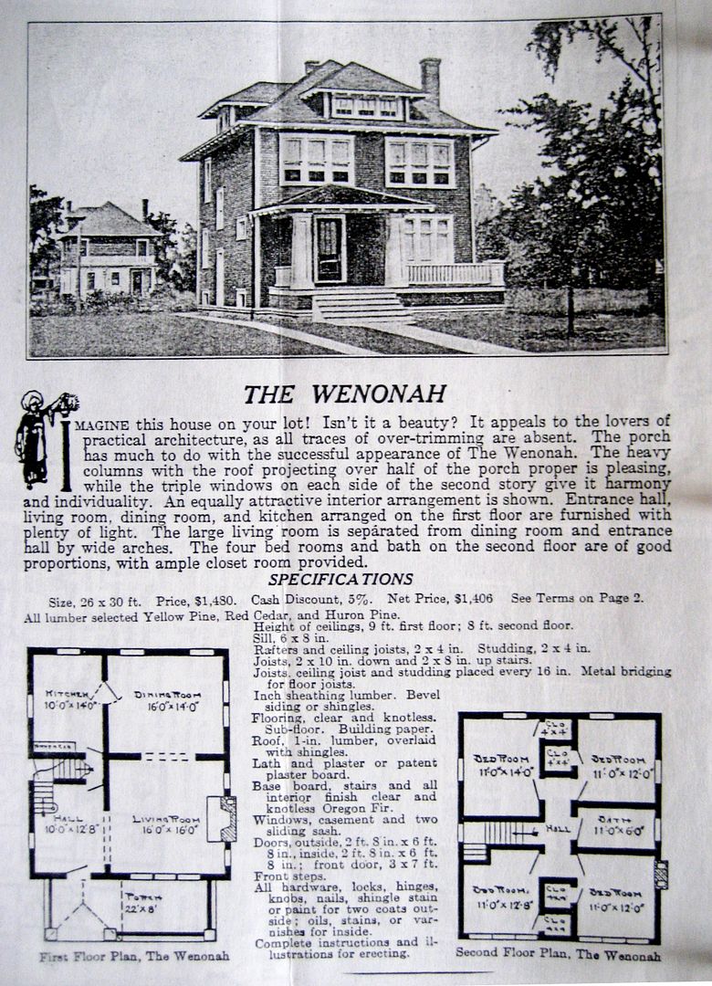 An Aladdin Wenonah, as seen in the 1917 catalog.