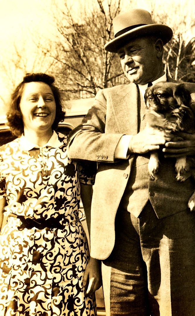 Aunt Engie with her father, Edward Brown. 