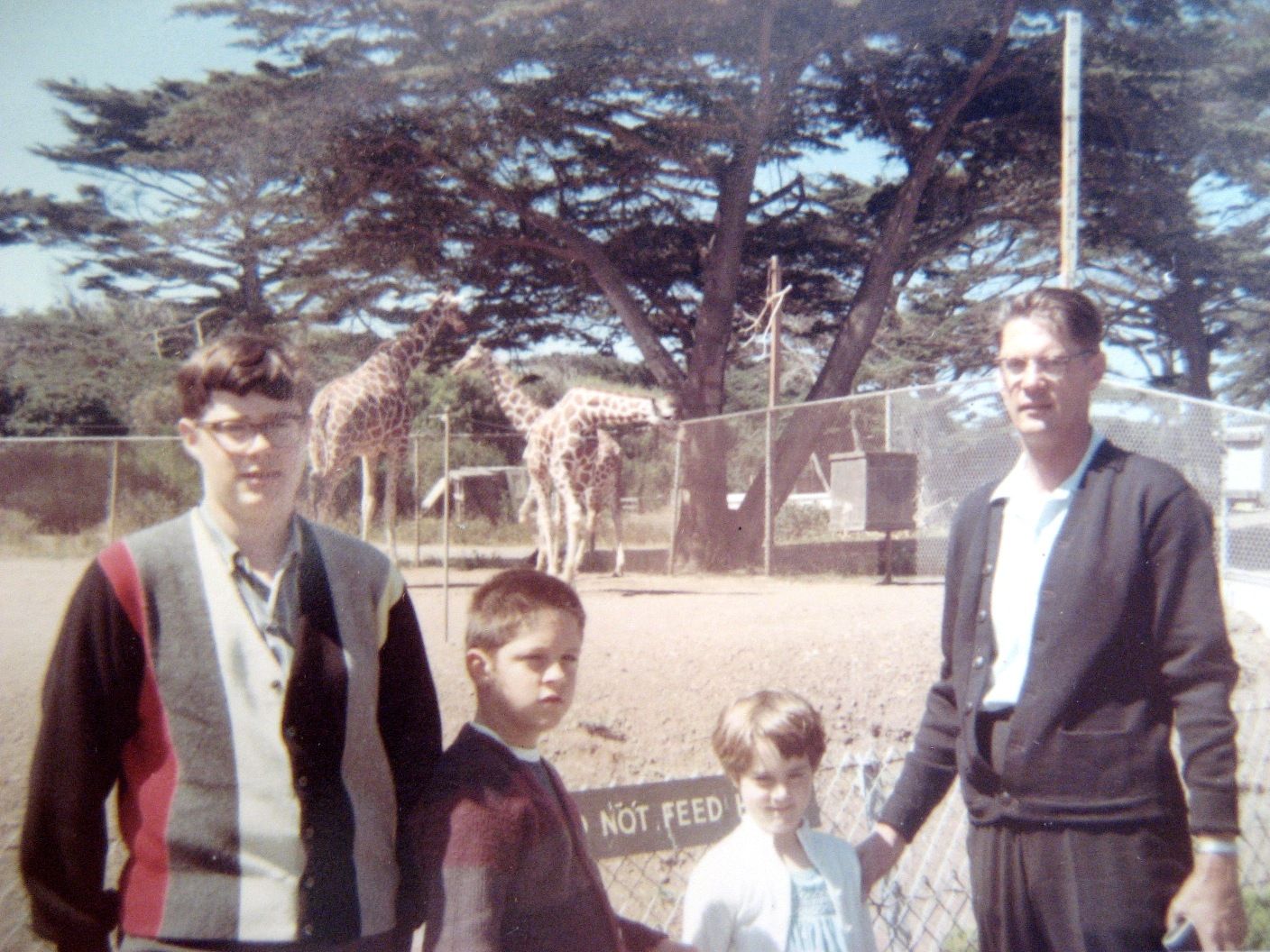 My father and my brothers at the Fleishhacker Zoo in San Francisco, about 1966.