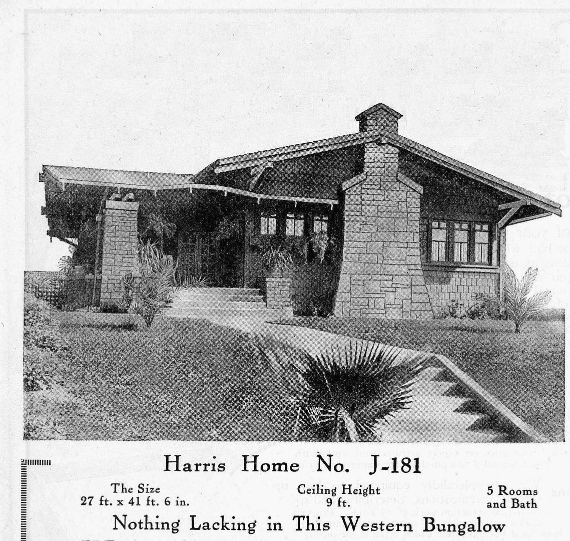 Pat also found a house by Harris Brothers (a competitor of Sears). The J-181 was a very popular house for Harris Brothers.