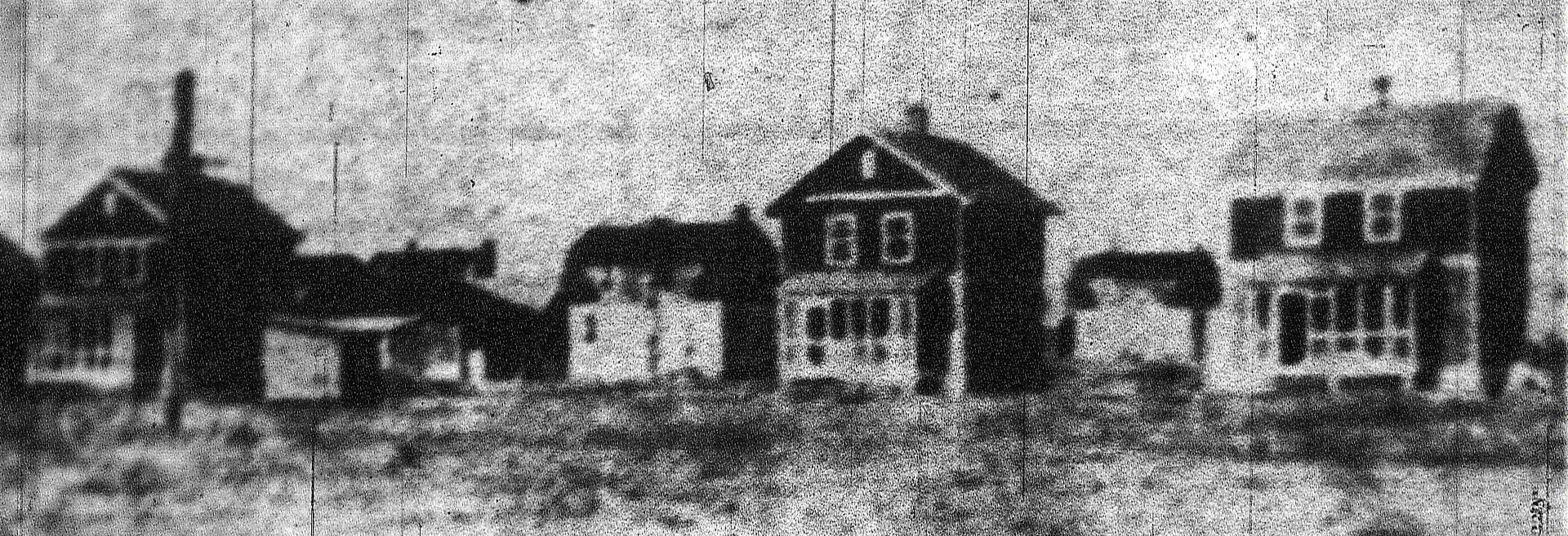 This is the only photo we have of the houses in Penniman. This appeared in the Richmond News Leader article in 1938, and it was a vintage image theyd obtained from a man named 