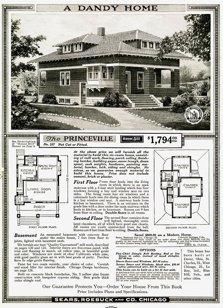 The Princeville, as seen in the 1919 catalog. 