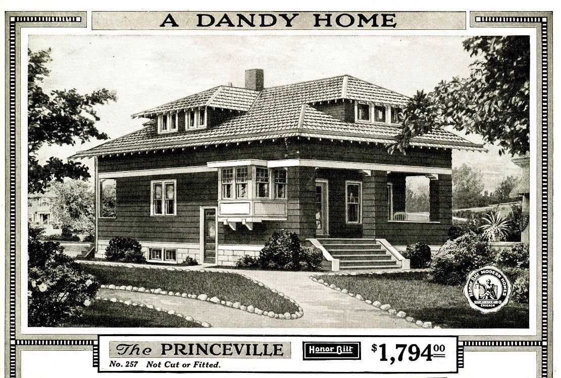 Hard to believe that the house in St. Charles (shown above) started out life as a Sears Princeville. 