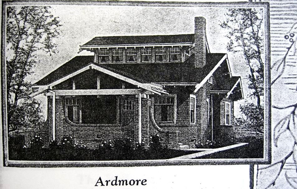 This is from the Harris Brothers catalog. Its the Ardmore, and its not hard to spot with that odd second floor sticking up out of the bungalows roofline!