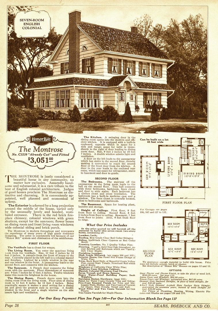 Sears Montrose as seen in the 1928 catalog.