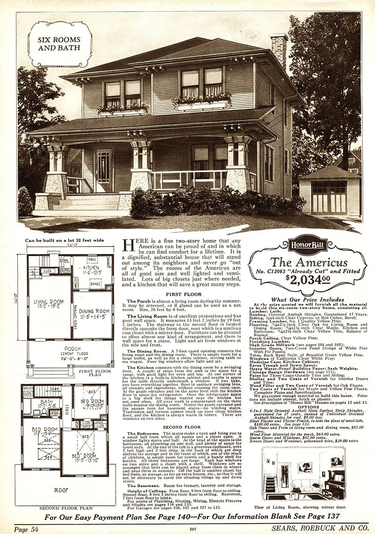 Another beautiful Sears House is the Americus.