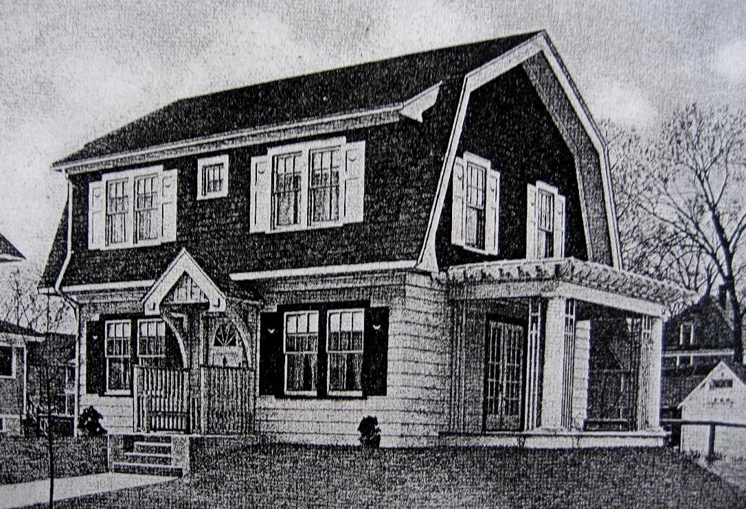 In addition to Sears, Aladdin and Montgomery Ward, Roanoke also has houses sold by Sterling Homes (Bay City, MI). Pictured is the Sterling Rembrandt, from the early 1920s catalog. 