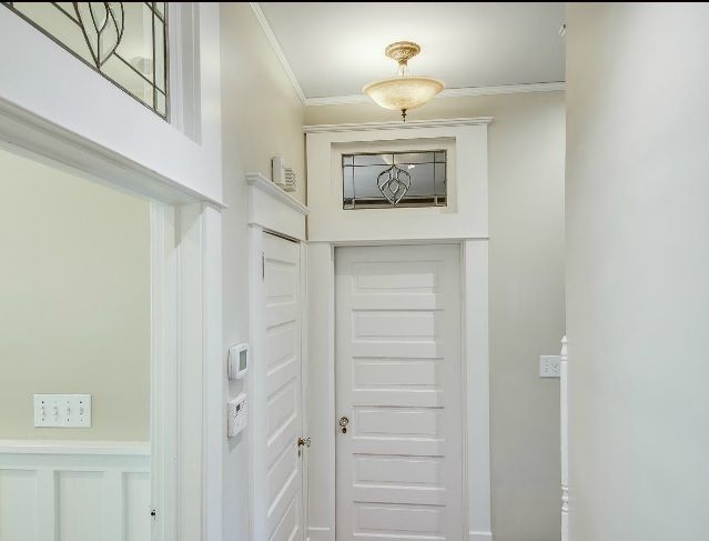 In all my travels, I have never seen a Sears kit home with a transom on an interior door, so I suspect these were added, but they are very practical and in this case, beautifully done and a nice addition.