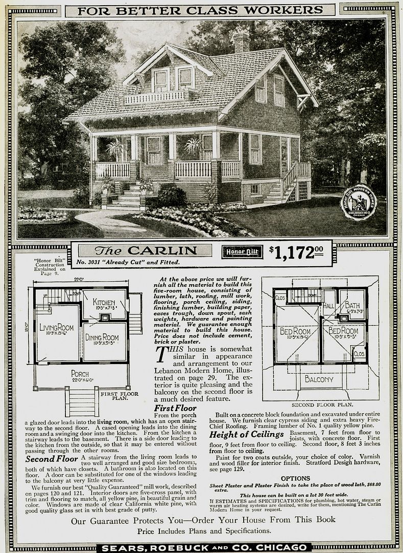 Sears Madelia from the 1919 Sears Modern Homes catalog. 