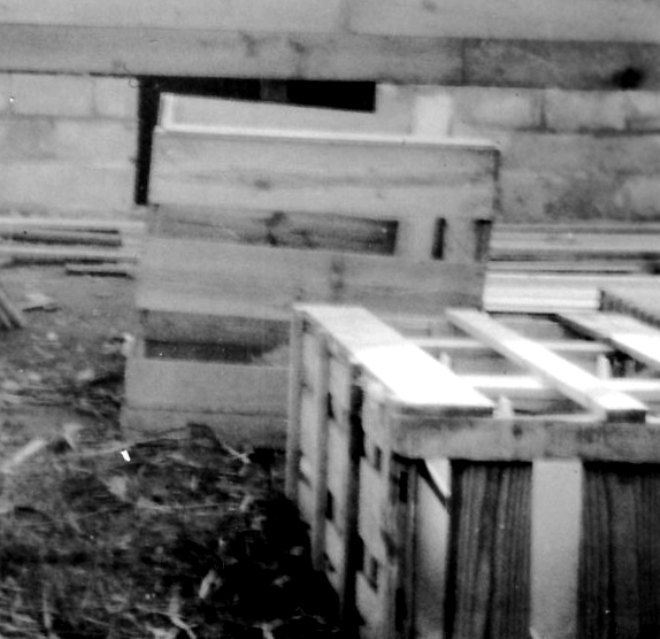 This is a close-up of those packing crates.