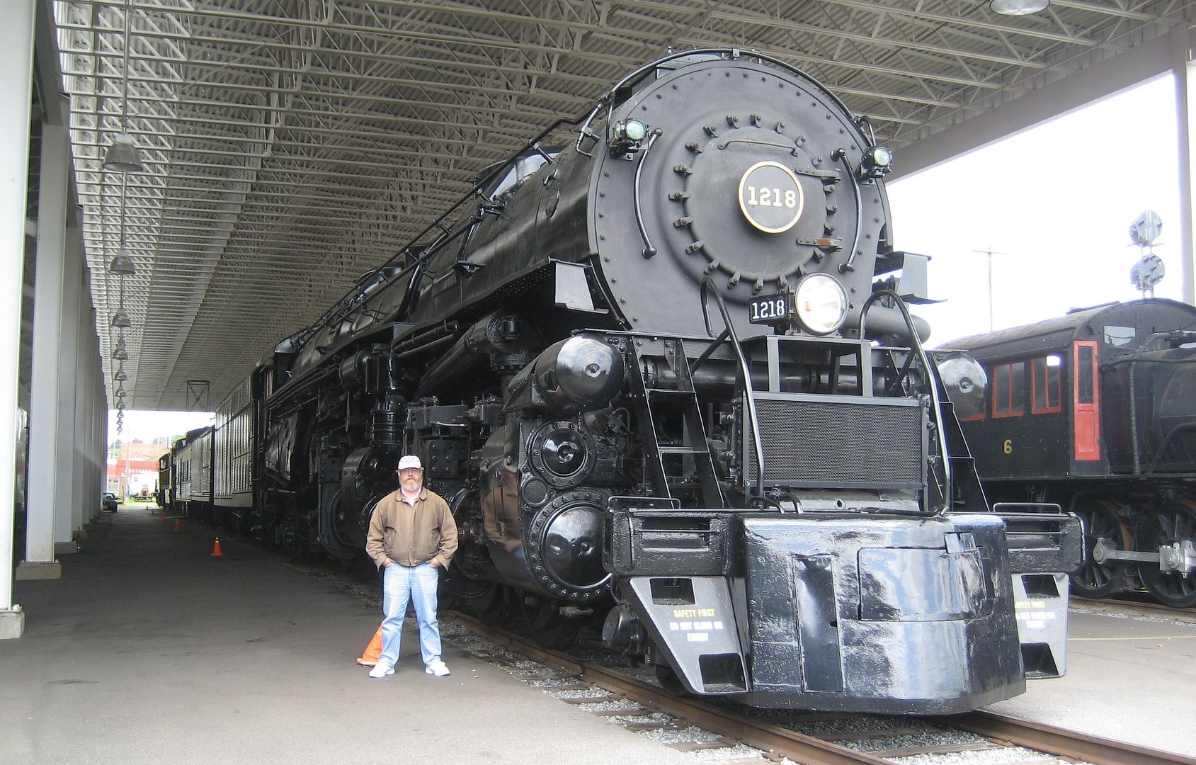 Big Train and Not-so-big hubby.