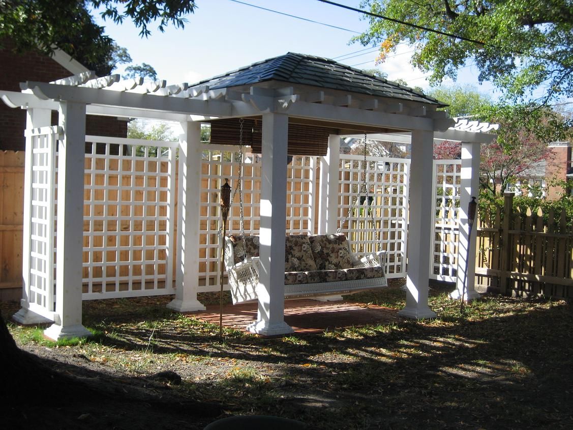 And of course, everyone should have a pergola in the back yard. 