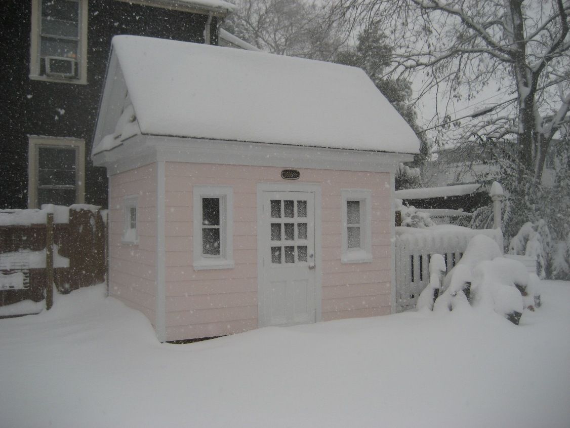 Little house in the winter